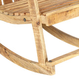 NNEVL Garden Rocking Chair Solid Mango Wood