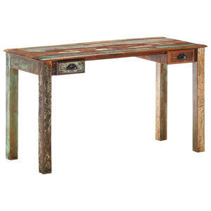 NNEVL Desk 130x55x76 cm Solid Reclaimed Wood