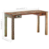 NNEVL Desk 130x55x76 cm Solid Reclaimed Wood