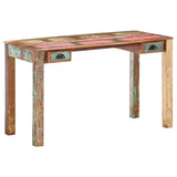NNEVL Desk 130x55x76 cm Solid Reclaimed Wood