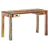 NNEVL Desk 130x55x76 cm Solid Reclaimed Wood