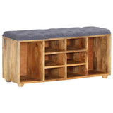 NNEVL Hall Bench 100x35x47 cm Solid Mango Wood