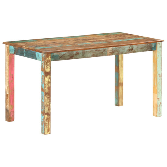 NNEVL Dining Table Solid Reclaimed Wood 140x70x76 cm