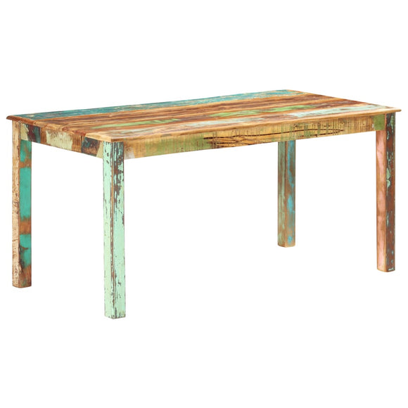 NNEVL Dining Table Solid Reclaimed Wood 160x80x76 cm