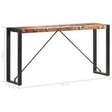 NNEVL Console Table 150x35x76 cm Solid Reclaimed Wood