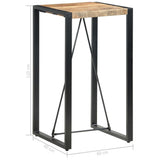 NNEVL Bar Table 60x60x110 cm Solid Mango Wood