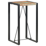 NNEVL Bar Table 60x60x110 cm Solid Reclaimed Wood