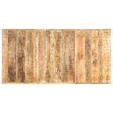 NNEVL Dining Table 180x90x76 cm Solid Rough Mango Wood