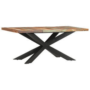NNEVL Dining Table 180x90x76 cm Solid Reclaimed Wood