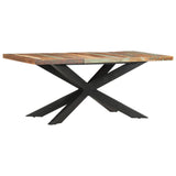 NNEVL Dining Table 180x90x76 cm Solid Reclaimed Wood