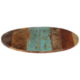 NNEVL Round Table Top 60 cm 15-16 mm Solid Reclaimed Wood