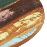 NNEVL Round Table Top 50 cm 25-27 mm Solid Reclaimed Wood