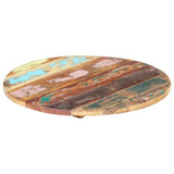 NNEVL Round Table Top 50 cm 25-27 mm Solid Reclaimed Wood