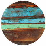 NNEVL Round Table Top 60 cm 25-27 mm Solid Reclaimed Wood