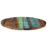 NNEVL Round Table Top 60 cm 25-27 mm Solid Reclaimed Wood