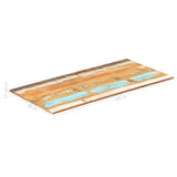 NNEVL Rectangular Table Top 60x100 cm 15-16 mm Solid Wood Reclaimed