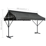NNEVL Free Standing Awning 400x300 cm Anthracite