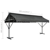 NNEVL Free Standing Awning 500x300 cm Anthracite