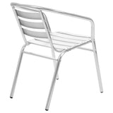 NNEVL Stackable Outdoor Chairs 4 pcs Aluminium