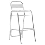 NNEVL Stackable Bar Chairs 2 pcs Aluminium