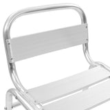 NNEVL Stackable Bar Chairs 2 pcs Aluminium