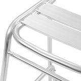 NNEVL Stackable Bar Chairs 2 pcs Aluminium