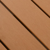 NNEVL Garden Table Silver 60x60x70 cm Aluminium and WPC