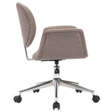 NNEVL Swivel Dining Chair Taupe Fabric