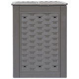 NNEVL Garden Composters 2 pcs Brown 60x60x83 cm 600 L Plastic Rattan