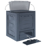 NNEVL Garden Composters 2 pcs Grey 60x60x73 cm 520 L