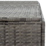 NNEVL Single Wheelie Bin Shed Anthracite 76x78x120 cm Poly Rattan