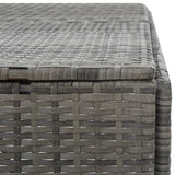 NNEVL Quadruple Wheelie Bin Shed Anthracite 305x78x120 cm Poly Rattan