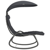 NNEVL Garden Swing Chair Grey 160x80x195 cm Fabric