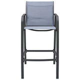 NNEVL Garden Bar Chairs 4 pcs Grey Textilene