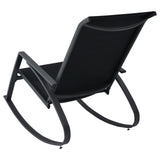 NNEVL Garden Rocking Chairs 2 pcs Textilene Black