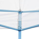 NNEVL Folding Pop-up Partytent with Sidewalls 3x6 m Steel White