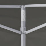 NNEVL Professional Folding Party Tent with 4 Sidewalls 2x2 m Steel Anthracite
