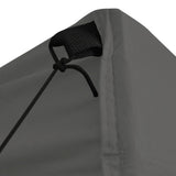 NNEVL Professional Folding Party Tent with 4 Sidewalls 2x2 m Steel Anthracite