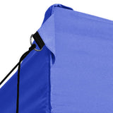 NNEVL Professional Folding Party Tent with 4 Sidewalls 3x4 m Steel Blue