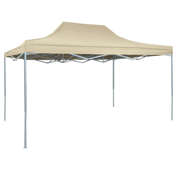 NNEVL Professional Folding Party Tent 3x4 m Steel Cream
