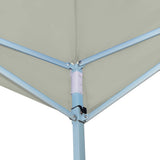NNEVL Folding Gazebo with 4 Sidewalls 5x5 m Cream