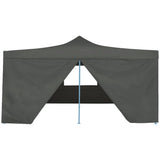 NNEVL Folding Gazebo with 4 Sidewalls 5x5 m Anthracite