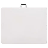 NNEVL Folding Garden Table White 180x72x72 cm HDPE