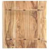 NNEVL Bathroom Vanity Top Solid Acacia Wood 58x55x2.5 cm