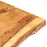 NNEVL Bathroom Vanity Top Solid Acacia Wood 58x55x2.5 cm