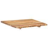 NNEVL Bathroom Vanity Top Solid Acacia Wood 58x55x2.5 cm