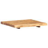NNEVL Bathroom Vanity Top Solid Acacia Wood 58x55x3.8 cm