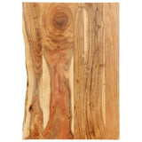 NNEVL Bathroom Vanity Top Solid Acacia Wood 80x55x2.5 cm