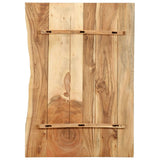NNEVL Bathroom Vanity Top Solid Acacia Wood 80x55x2.5 cm