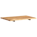 NNEVL Bathroom Vanity Top Solid Acacia Wood 80x55x2.5 cm